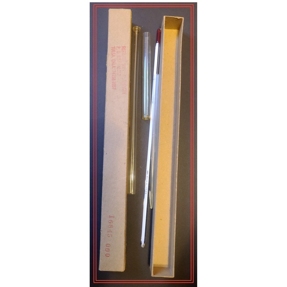 Vintage Refinery Supply Company VWR Liquid-in Glass Immersion‎ Thermometer 3